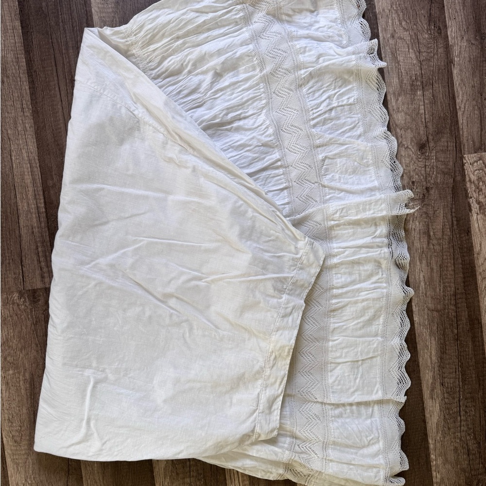 Vintage Handmade White Lace Trim Slip/Petticoat